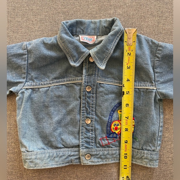 Catton Candy Vintage Denim Jacket with Train Embroidery - Picture 8 of 9